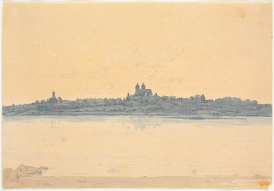 Viborg vista da Asmild Klosterhave vicino a Søndersø da Martinus Rørbye