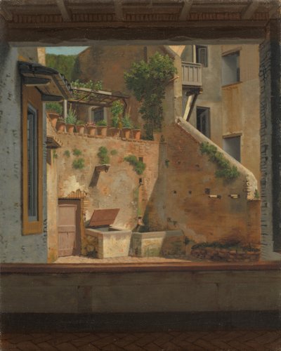 Un cortile a Roma. Copia da Eckersberg da Martinus Rørbye