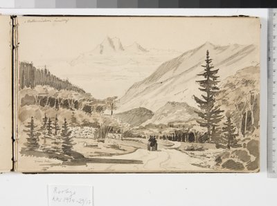 Paesaggio alpino da Martinus Rørbye