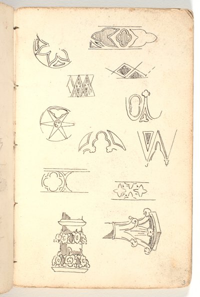 Ornamenti architettonici da Martinus Rørbye