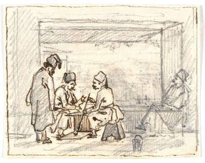 Orientali che giocano a tavola da Martinus Rørbye