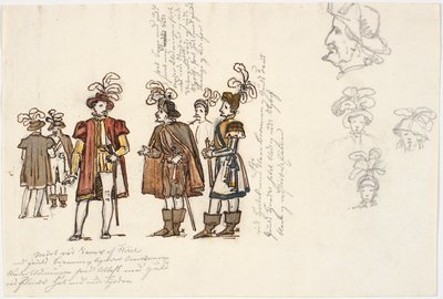 Studi di costumi da Martinus Rørbye