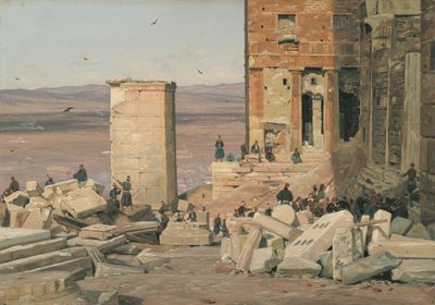Greci che Lavorano nelle Rovine dell