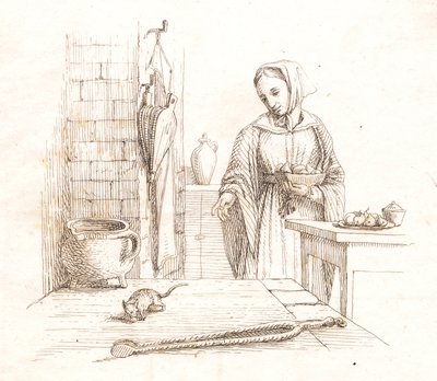 Illustrazione per "Halvhundrede Fabler for Børn" di Hey da Martinus Rørbye