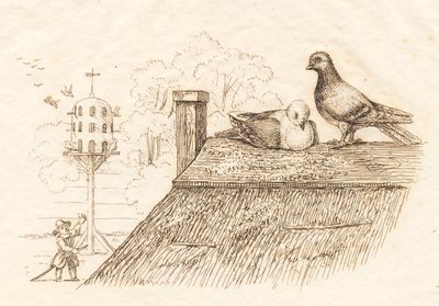 Illustrazione per "Cinquanta favole per bambini" di Hey da Martinus Rørbye