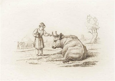 Illustrazione per "Cinquanta favole per bambini" di Hey da Martinus Rørbye