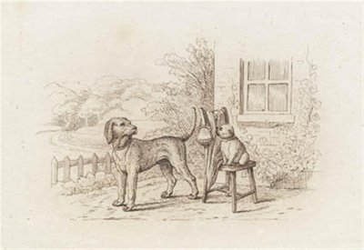 Illustrazione per "Cinquanta favole per bambini" di Hey da Martinus Rørbye