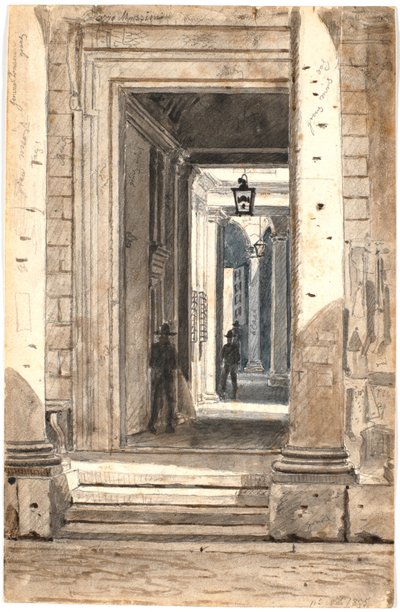 Palazzo Massimo alle Colonne. Roma 1835 da Martinus Rørbye