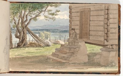 Paesaggio con baita da Martinus Rørbye