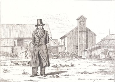 Peter Collet presso la Fonderia di Rame a Buskerud in Norvegia da Martinus Rørbye