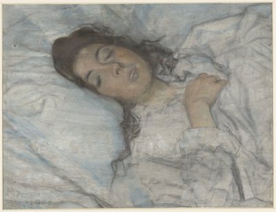Donna dormiente da Martinus van Andringa (signed by artist)