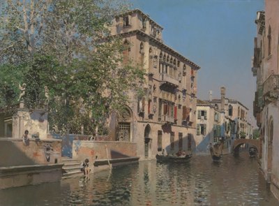 Un Canale a Venezia, c.1875 da Martín Rico y Ortega
