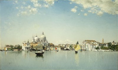 Veduta di Venezia verso Santa Maria della Salute da Martín Rico y Ortega
