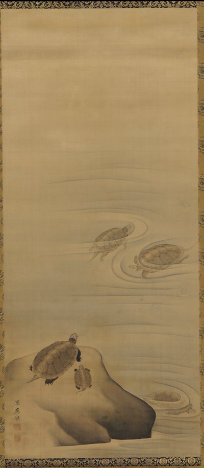 Tartarughe, periodo Edo, XVIII secolo da Maruyama Okyo