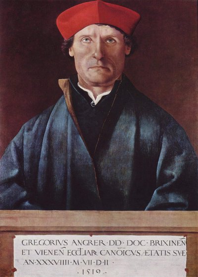 Ritratto del canonico di Bressanone Gregor Angrer da Marx Reichlich