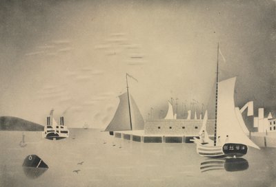 Scena del porto, 1850 o 1860 da Mary Altha Nims
