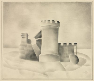 Rovine al chiaro di luna, 1840 da Mary Altha Nims