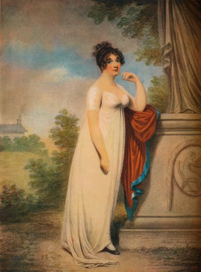 Mary Anne Clarke alla base di una statua, 1803 da Mary Anne Clarke