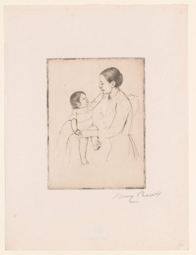 La carezza da Mary Cassatt (signed by artist)