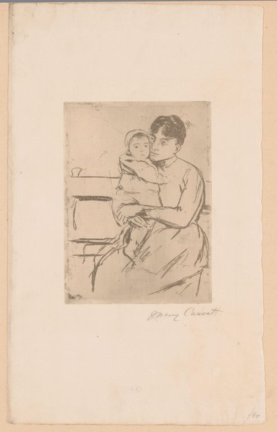 Sulla panchina da Mary Cassatt (signed by artist)