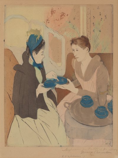 Festa del tè pomeridiana, 1890-1891 da Mary Cassatt