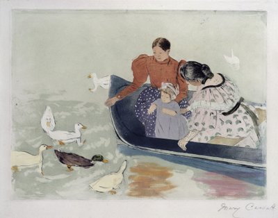 Dando da mangiare alle anatre da Mary Cassatt