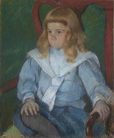 Ragazzo con riccioli dorati (Ritratto di Harris Whittemore, Jr., B.A. 1918) da Mary Cassatt