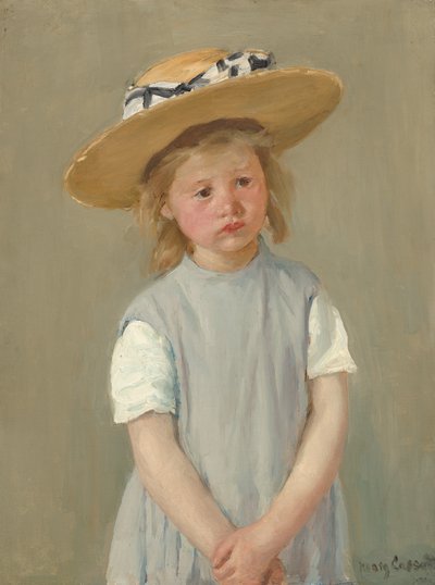 Bambino con cappello di paglia da Mary Cassatt