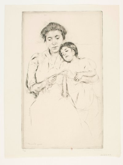 Lezione di uncinetto da Mary Cassatt