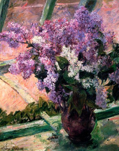 Lillà in una finestra, c1880 da Mary Cassatt