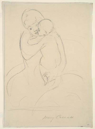 Carezza materna, 1921 da Mary Cassatt