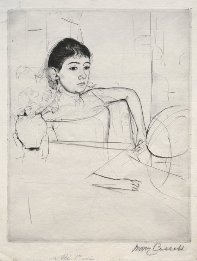 Mimi come una bruna, 1889 da Mary Cassatt