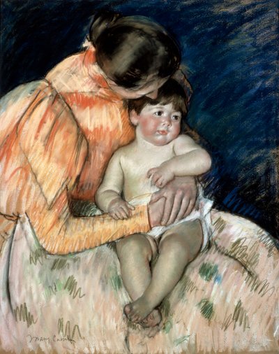 Madre e figlio, fine XIX o inizio XX secolo da Mary Cassatt