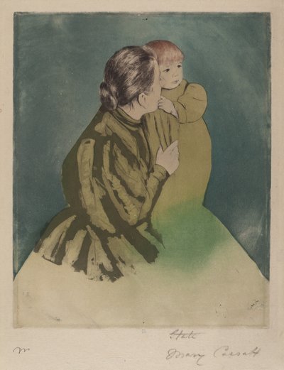 Madre contadina e bambino da Mary Cassatt