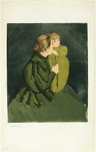 Madre contadina e bambino da Mary Cassatt