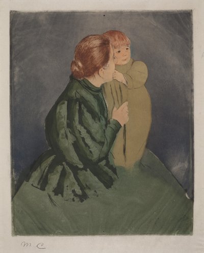 Madre contadina e bambino da Mary Cassatt