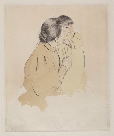 Madre contadina e bambino, c. 1894 da Mary Cassatt