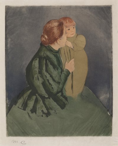 Madre contadina e bambino da Mary Cassatt