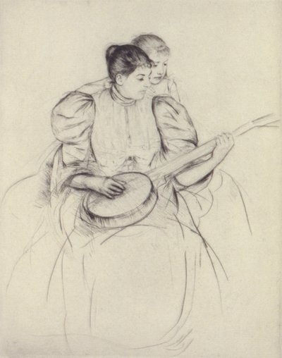 La lezione di banjo da Mary Cassatt