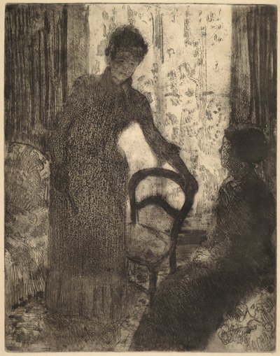 Il Visitatore, c. 1880 da Mary Cassatt