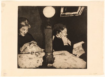 Sotto la Lampada da Mary Cassatt