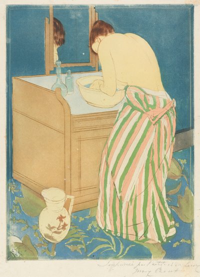 Donna che si bagna da Mary Cassatt