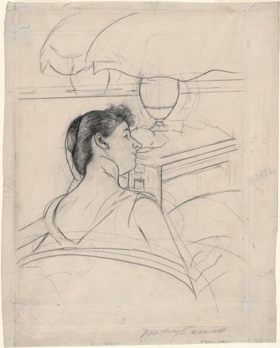 Donna e Lampada da Mary Cassatt