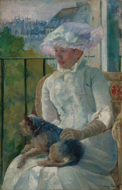 Giovane ragazza alla finestra da Mary Cassatt