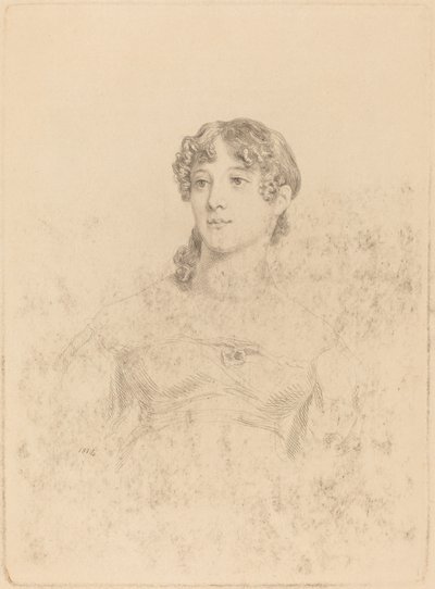 Lady Maria Hooker Quando Miss Turner a Diciassette Anni da Mary Dawson Turner, after Thomas Phillips