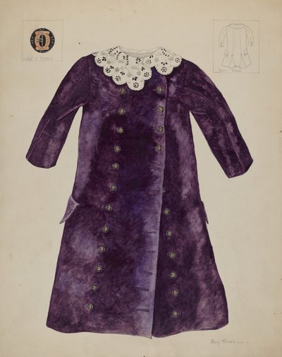Cappotto per bambino, c. 1937 da Mary E Humes