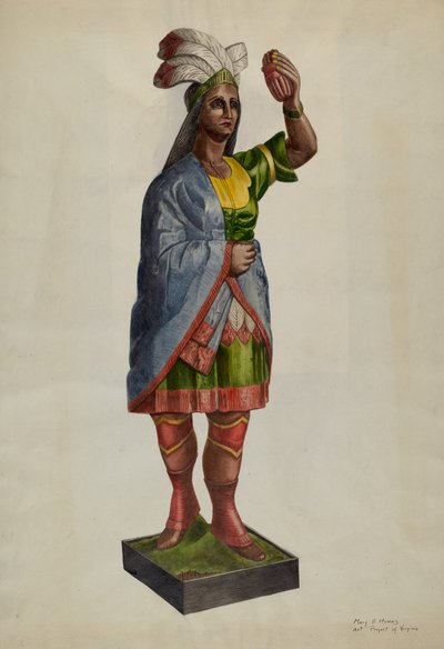 Negozio di sigari Pocahontas, c. 1939 da Mary E Humes