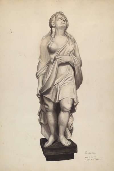Galatea Figurehead, c. 1940 da Mary E Humes