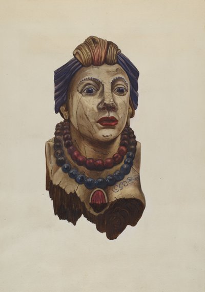 Figura di principessa indiana, c. 1938 da Mary E Humes