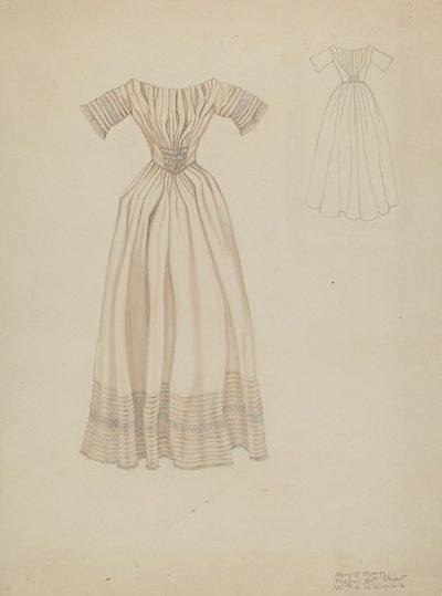 Abito da sposa, c. 1937 da Mary E Humes